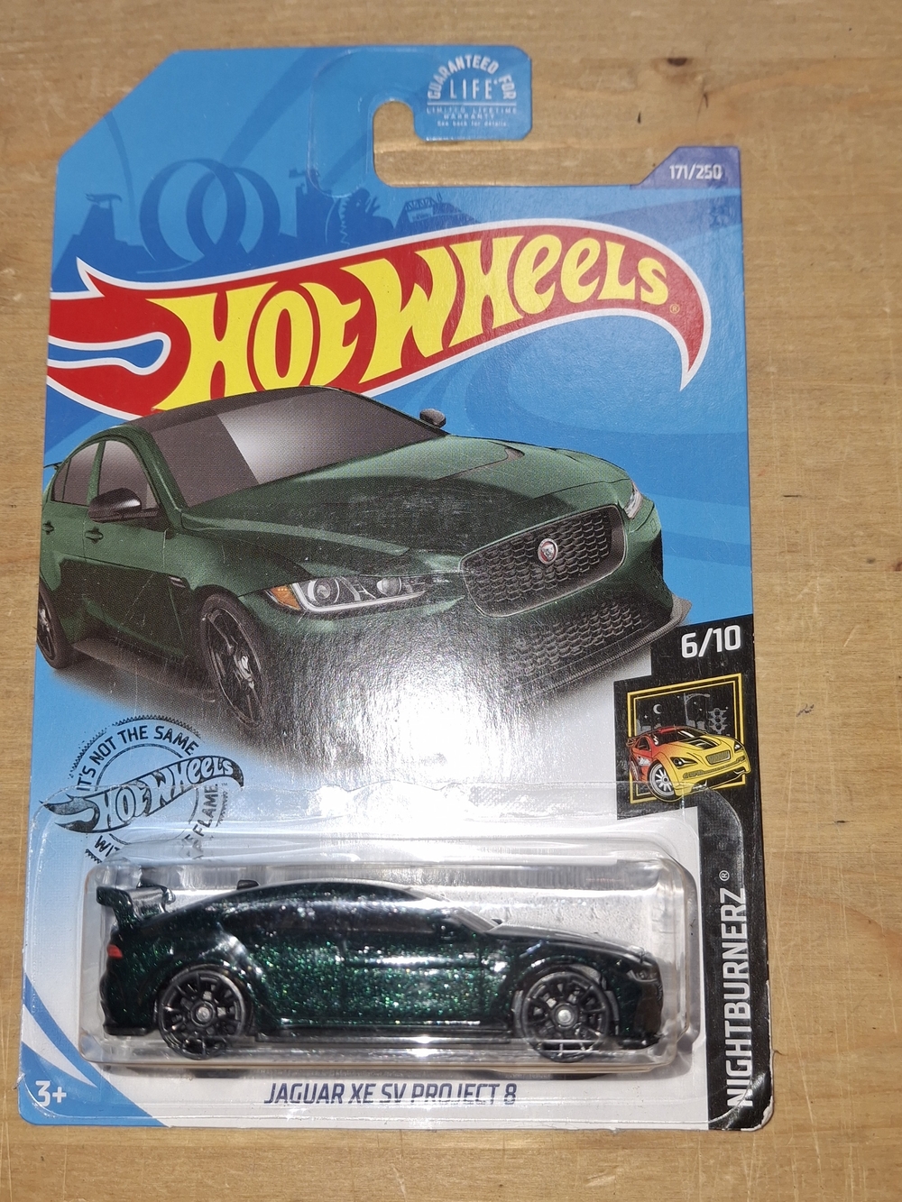 Jaguar XE SV Project 8 - Green Kids Toy Car Hot Wheels